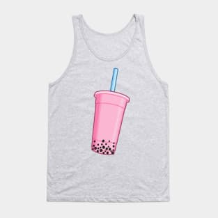 Strawberry Bubble Tea Tank Top